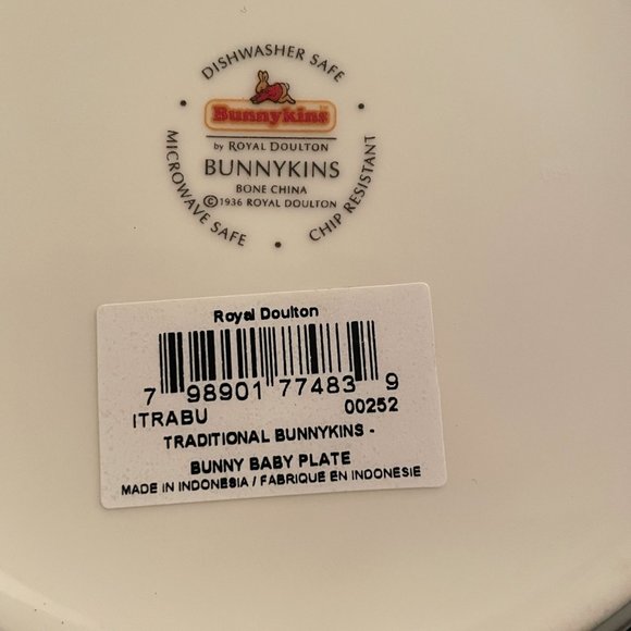 Vintage Bunnykins Royal Doulton Set Bone China bowl & spoon-NEW in box - Picture 6 of 10